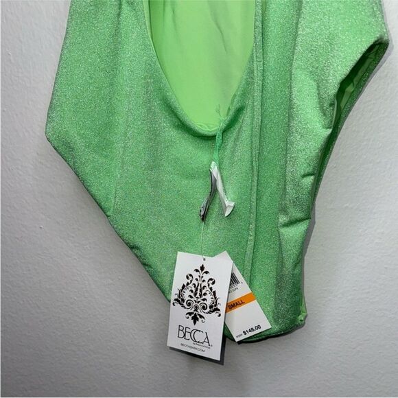 BECCA By Rebecca Virtue Glimmer
Asymmetrical One-Piece Swimsuit Size Small - Picture 8 of 8